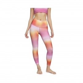 Nike Sportswear Dri-FIT 7-8 Yoga Γυναικειο Κολαν Ροζ - Πορτοκαλι