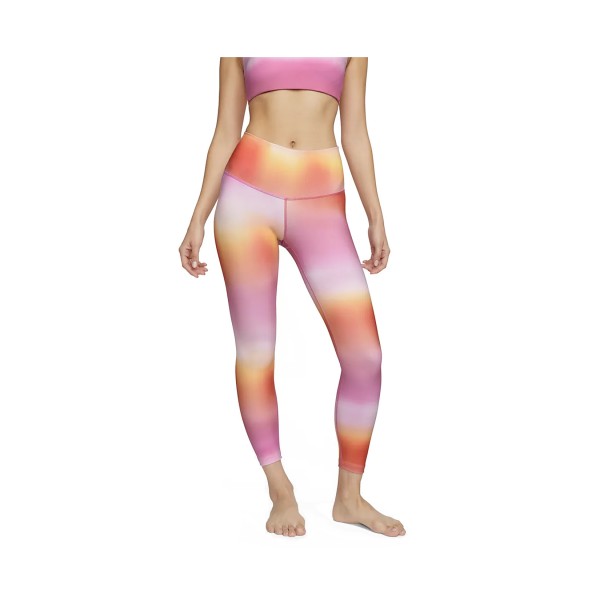 Nike Sportswear Dri-FIT 7-8 Yoga Γυναικειο Κολαν Ροζ - Πορτοκαλι