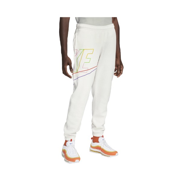 Nike Sportswear Club Fleece Plus Futura Logo Ανδρικη Φορμα Λευκη