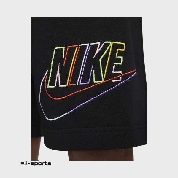 Nike Sportswear Club Fleece Multi Logo Ανδρικη Βερμουδα Μαυρη