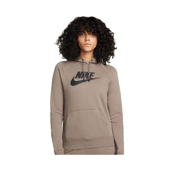 Nike Sportswear Essentials Fleece Γυναικεια Φουτερ Καφε