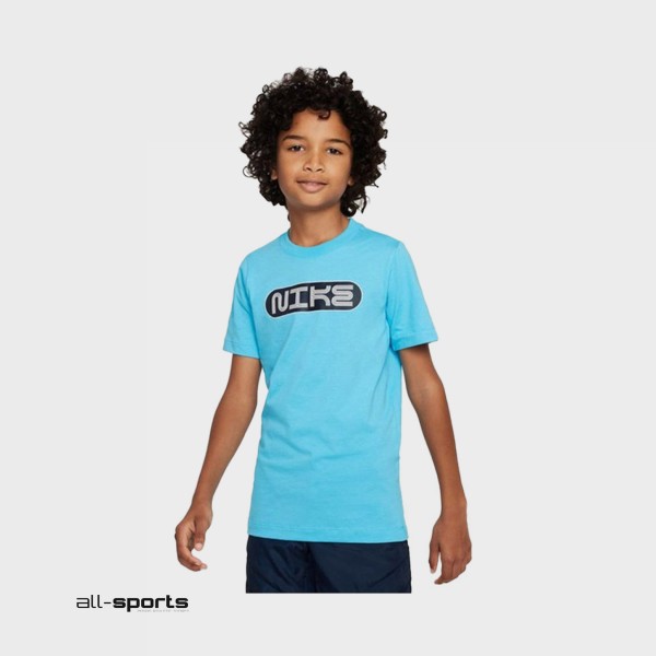 Nike Sportswear Amplify Εφηβικη Μπλουζα Γαλαζια