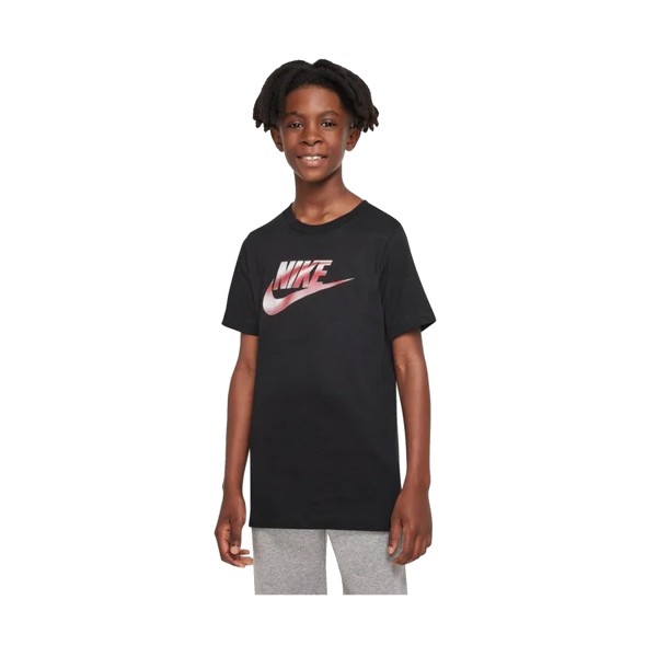 Nike Sportswear Swoosh Εφηβικη Μπλουζα Μαυρη