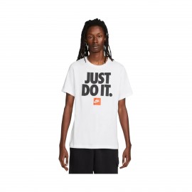 Nike Sportswear Just Do It Classic Logo Ανδρικη Μπλουζα Λευκη