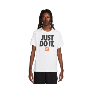 Nike Sportswear Just Do It Classic Logo Ανδρικη Μπλουζα Λευκη
