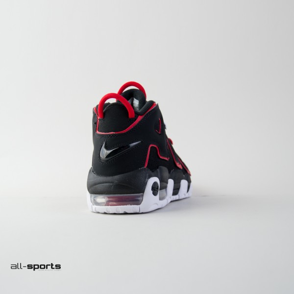 Nike Air More Uptempo Εφηβικο Παπουτσι Μαυρο - Κοκκινο