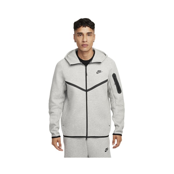 Nike Sportswear Tech Fleece Hooded Ανδρικη Ζακετα Γκρι