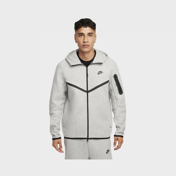 Nike Sportswear Tech Fleece Hooded Ανδρικη Ζακετα Γκρι