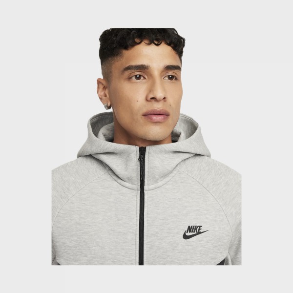 Nike Sportswear Tech Fleece Hooded Ανδρικη Ζακετα Γκρι