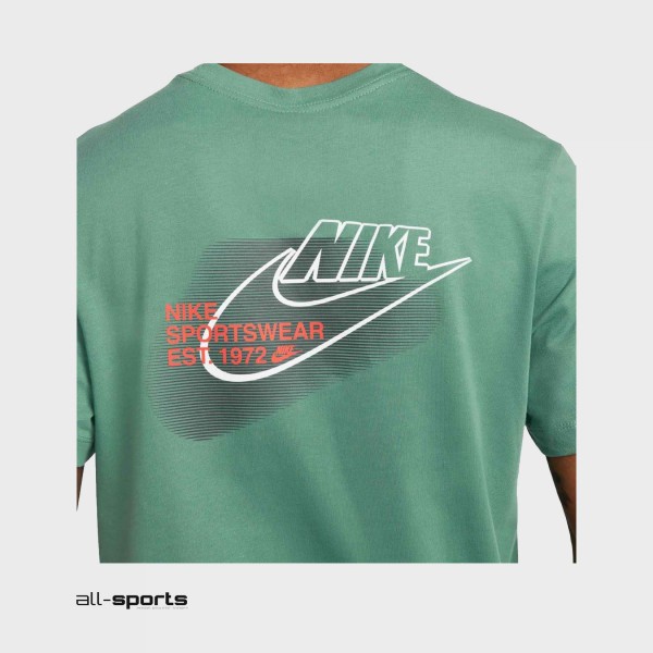Nike Sportswear Stadard Issue Graphic Ανδρικη Μπλουζα Πρασινη
