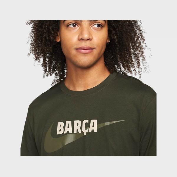 Nike Sportswear FC Barcelona Swoosh Ανδρικη Μπλουζα Πρασινη