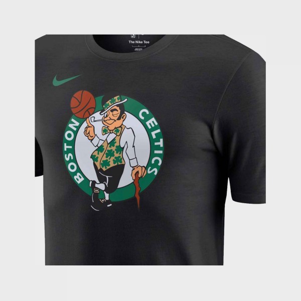 Nike NBA Boston Celtics Essentials Logo Ανδρικη Μπλουζα Μαυρη