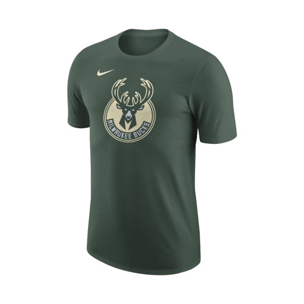 Nike Jordan Milwaukee Bucks Big Logo Ανδρικη Μπλουζα Πρασινη