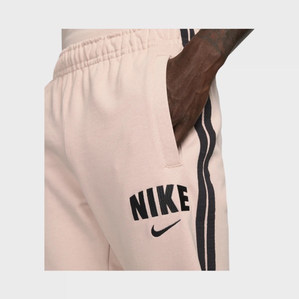 Nike Sportswear Retro Stripes Ανδρικη Φορμα Σομον - Μαυρο