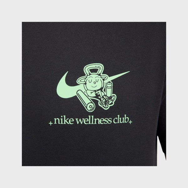 Nike Dri Fit Wellness Club Graphic Back Ανδρικη Μπλουζα Μαυρο - Πρασινο