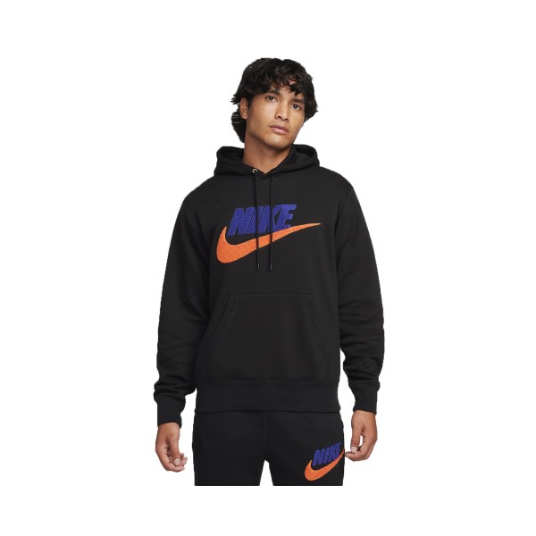 Nike Sportswear Club Fleece Hooded Pullover Ανδρικο Φουτερ Μαυρο