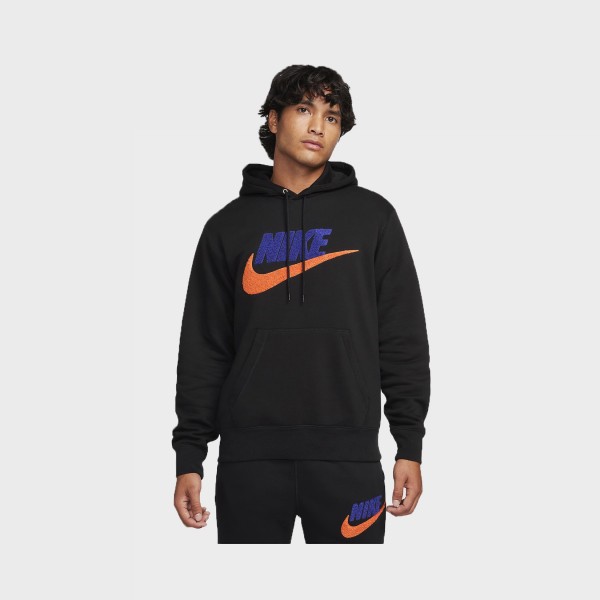 Nike Sportswear Club Fleece Hooded Pullover Ανδρικο Φουτερ Μαυρο