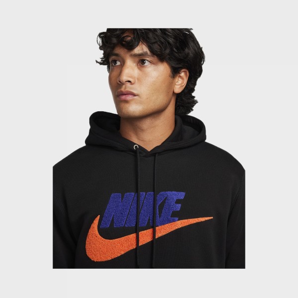 Nike Sportswear Club Fleece Hooded Pullover Ανδρικο Φουτερ Μαυρο