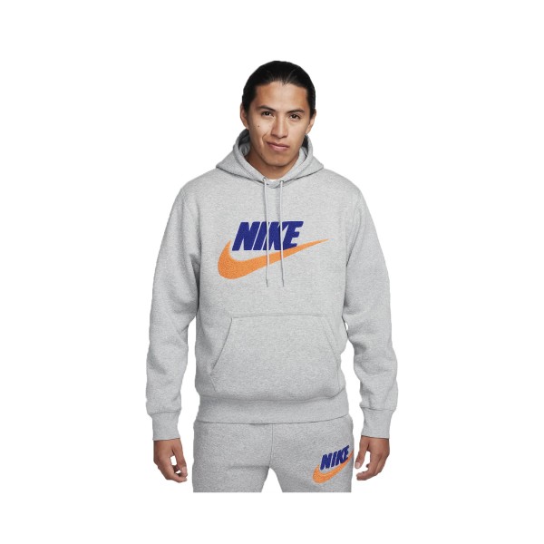 Nike Sportswear Club Fleece Hooded Pullover Ανδρικη Φουτερ Γκρι