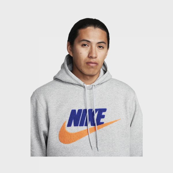 Nike Sportswear Club Fleece Hooded Pullover Ανδρικη Φουτερ Γκρι