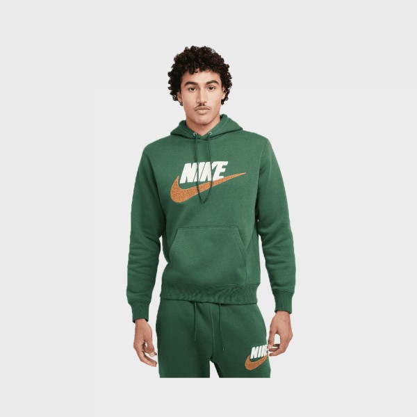 Nike Sportswear Club Fleece Hooded Pullover Ανδρικo Φουτερ Πρασινο