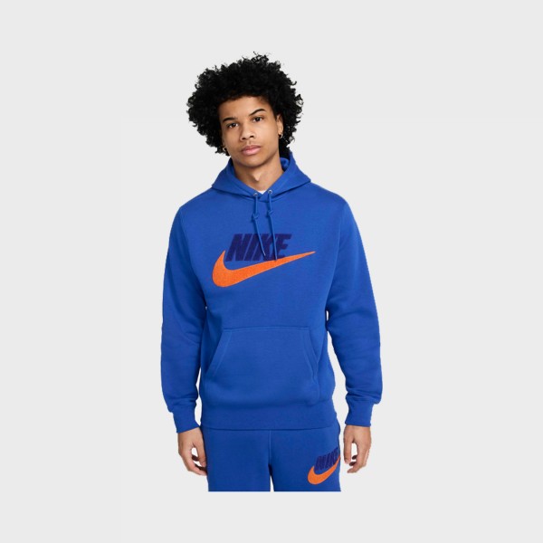 Nike Sportswear Club Fleece Hooded Pullover Ανδρικη Φουτερ Μπλε