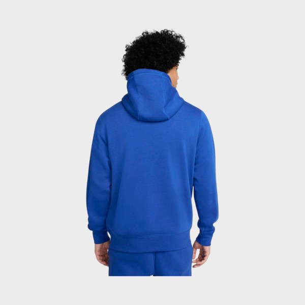 Nike Sportswear Club Fleece Hooded Pullover Ανδρικη Φουτερ Μπλε