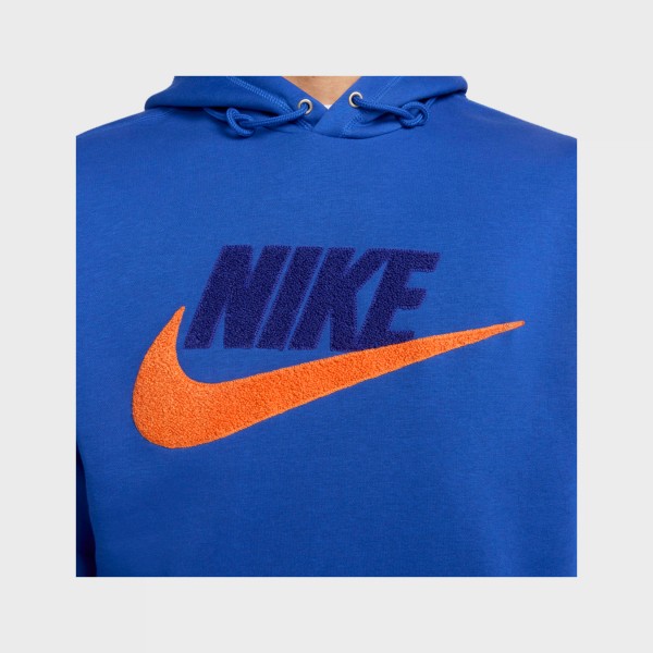 Nike Sportswear Club Fleece Hooded Pullover Ανδρικη Φουτερ Μπλε