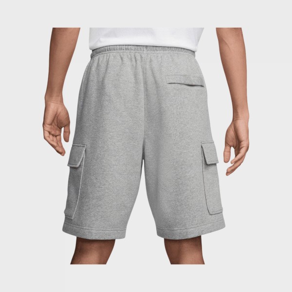 Nike Sportswear Club Fleece Cargo Look Ανδρικη Βερμουδα Γκρι