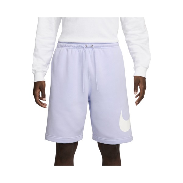 Nike Sportswear Club Fleece Swoosh Logo Ανδρικη Βερμουδα Λιλα