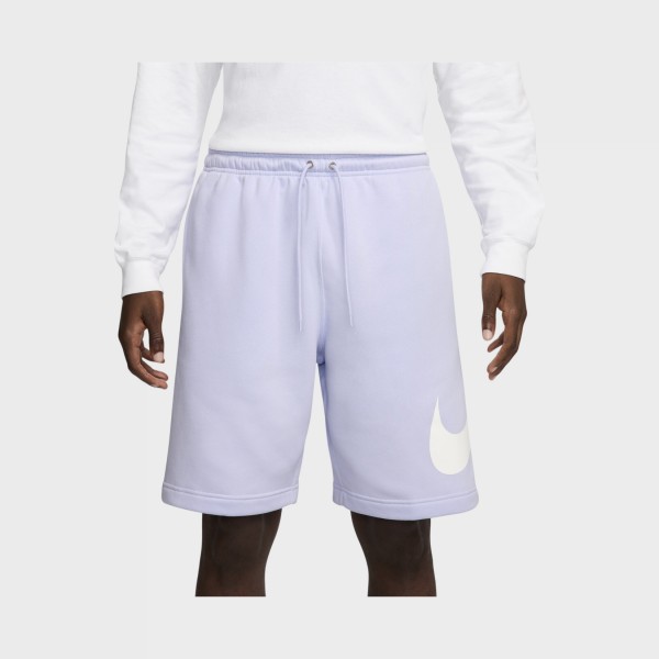Nike Sportswear Club Fleece Swoosh Logo Ανδρικη Βερμουδα Λιλα