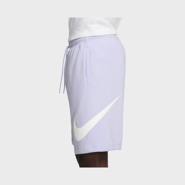 Nike Sportswear Club Fleece Swoosh Logo Ανδρικη Βερμουδα Λιλα
