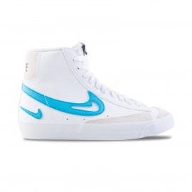 Nike Blazer Mid 77 GS Cut Out Aqua Εφηβικο Παπουτσι Λευκο - Μπλε