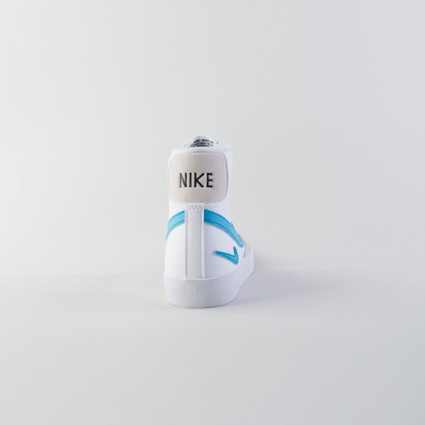 Nike Blazer Mid 77 GS Cut Out Aqua Εφηβικο Παπουτσι Λευκο - Μπλε
