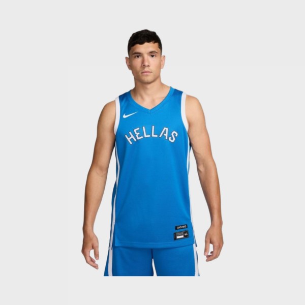 Nike  Hellas Olympics 2024 Limited Road Αμανικη Ανδρικη Μπλουζα Μπλε