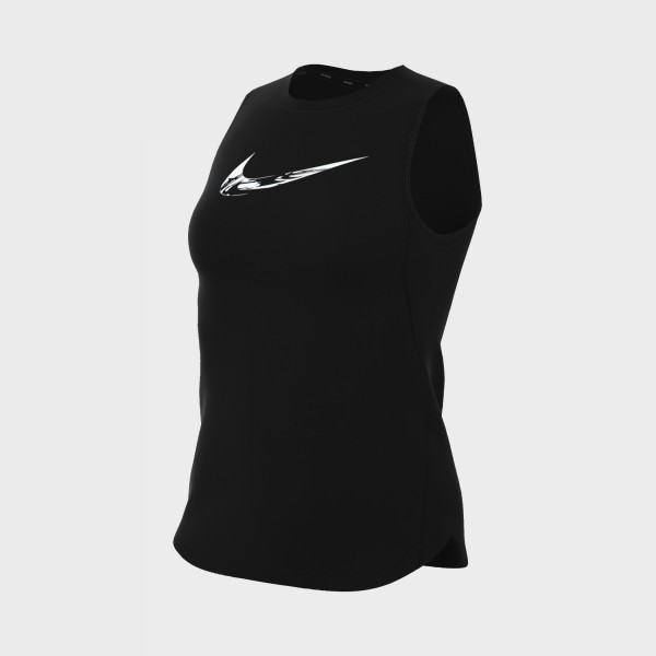 Nike Dri Fit One Training Γυναικεια Αμανικη Μπλουζα Μαυρη