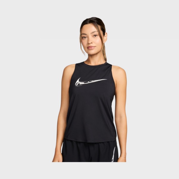 Nike Dri Fit One Training Γυναικεια Αμανικη Μπλουζα Μαυρη