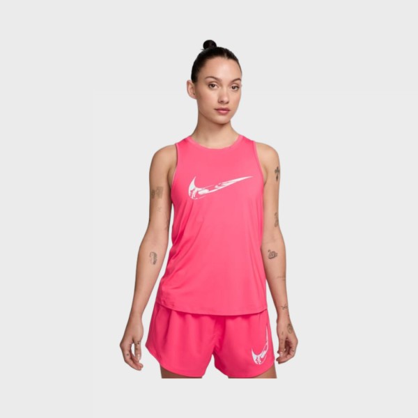 Nike Dri Fit One Training Γυναικεια Αμανικη Μπλουζα Ροζ