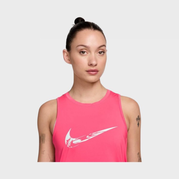 Nike Dri Fit One Training Γυναικεια Αμανικη Μπλουζα Ροζ