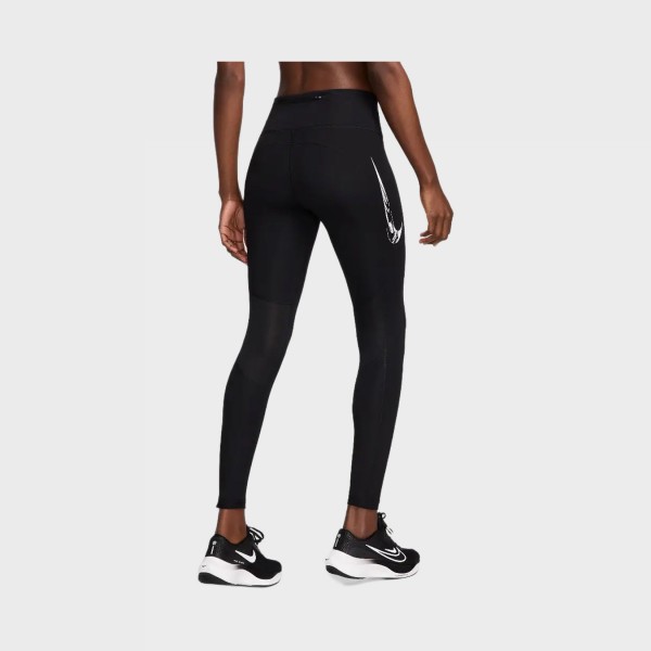 Nike Sportswear Fast Swoosh 7/8 Train Γυναικειο Κολαν Μαυρο