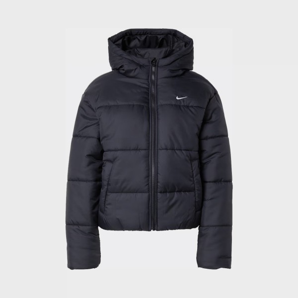 Nike Sportswear Classic Puffer Therma Fit Hooded Realxed Γυναικειo Μπουφαν Μαυρο