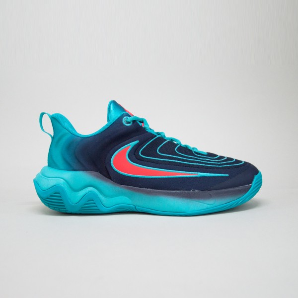 Nike Giannis Immortality 4 BasketBall Lace Εφηβικο Παπουτσι Μπλε - Τιρκουαζ