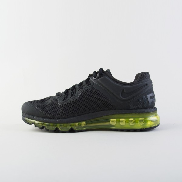 Nike Air Max 2013 FlyWire Sneakers Ανδρικο Παπουτσι Μαυρο - Πρασινο