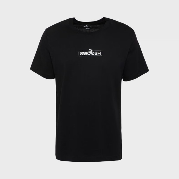 Nike Sportswear Club Swoosh Chest Logo Ανδρικη Μπλουζα Μαυρη