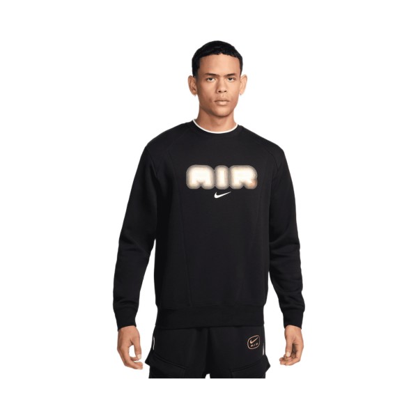 Nike Air Crew Flee Regular Fit Ανδρικη Φουτερ Μαυρη