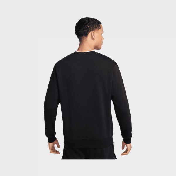 Nike Air Crew Flee Regular Fit Ανδρικη Φουτερ Μαυρη