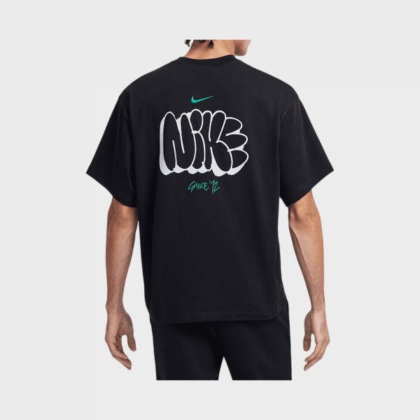 Nike Sportswear Solo Swoosh Graphic Back Ανδρικη Μπλουζα Μαυρη