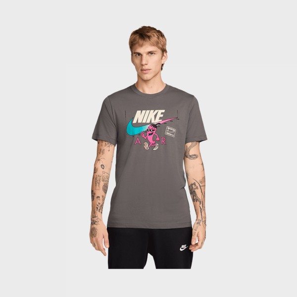 Nikes Sportswear Sole Food Logos Ανδρικη Μπλουζα Γκρι