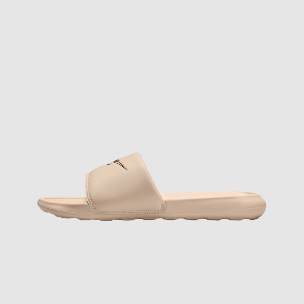 Nike Victory One Slim Logo Γυναικεια Παντοφλα Μπεζ