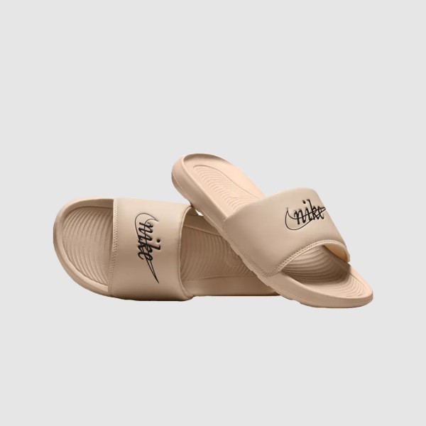 Nike Victory One Slim Logo Γυναικεια Παντοφλα Μπεζ